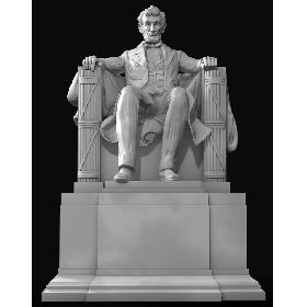 3D model Abraham Lincoln Memorial Statue